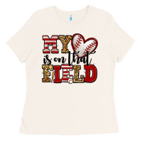Bone my heart is on that field baseball Ladies Tee - Jasminsmagicworld