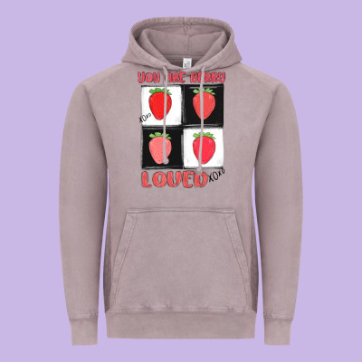 You Are Berry Loved Vintage Hoodie Designed By Maliassmallbusiness