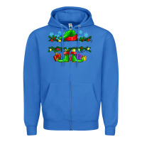 True Royal custom name christmas elf Zipper Hoodie - texasbilliewilder
