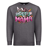 Charcoal Heather One hoppy mama Easter Day Premium Sweatshirt - CowGirlArtShop