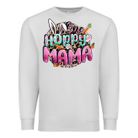 Dove Grey One hoppy mama Easter Day Premium Sweatshirt - CowGirlArtShop