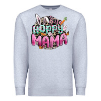 Heather Grey One hoppy mama Easter Day Premium Sweatshirt - CowGirlArtShop