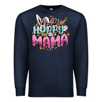 Navy One hoppy mama Easter Day Premium Sweatshirt - CowGirlArtShop