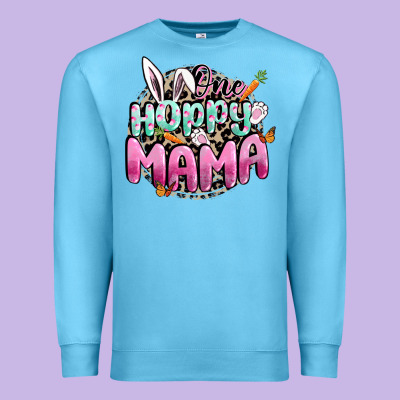 One Hoppy Mama Easter Day Premium Sweatshirt Designed By Cowgirlartshop