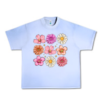 Grape Ice flowers Urban Heavy Tee - MaliasSmallBusiness