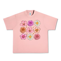 Salmon flowers Urban Heavy Tee - MaliasSmallBusiness