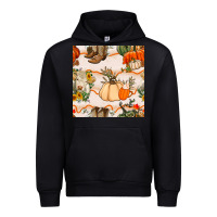 Black fall heifer seamless pattern Urban Hoodie - BundleAndBundleShop