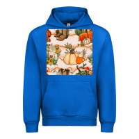 Fall Heifer Seamless Pattern Urban Hoodie | Teevron