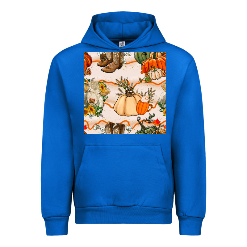 Fall Heifer Seamless Pattern Urban Hoodie by BundleAndBundleShop | Teevron