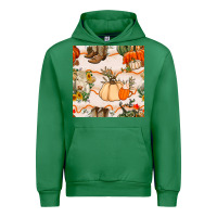 Emerald fall heifer seamless pattern Urban Hoodie - BundleAndBundleShop