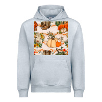Heather Grey fall heifer seamless pattern Urban Hoodie - BundleAndBundleShop