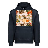 Navy fall heifer seamless pattern Urban Hoodie - BundleAndBundleShop