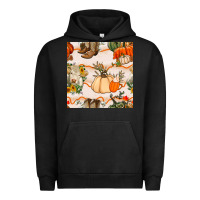 Pigment Black fall heifer seamless pattern Urban Hoodie - BundleAndBundleShop