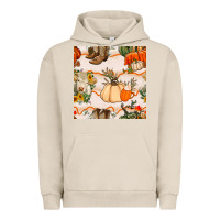 Pigment French Oak fall heifer seamless pattern Urban Hoodie - BundleAndBundleShop