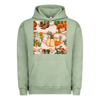 Pigment Oil Green fall heifer seamless pattern Urban Hoodie - BundleAndBundleShop