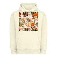 Pigment Pistachio fall heifer seamless pattern Urban Hoodie - BundleAndBundleShop