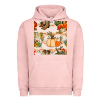 Pigment Salmon fall heifer seamless pattern Urban Hoodie - BundleAndBundleShop