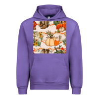 Tulip fall heifer seamless pattern Urban Hoodie - BundleAndBundleShop