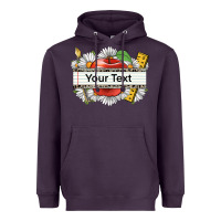 Floral Teacher Custom Name Heavyweight Hoodie | Teevron