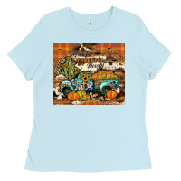 Baby Blue grateful thankful blessed Ladies Tee - JahusDesignShop