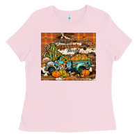 Bubblegum Pink grateful thankful blessed Ladies Tee - JahusDesignShop