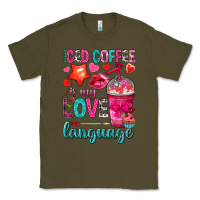 Army Green iced coffee is my love language Classic Tee - NancyCooperArtShop