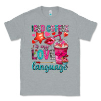 Heather Grey iced coffee is my love language Classic Tee - NancyCooperArtShop