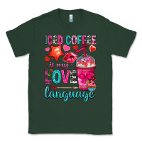 Sports Green iced coffee is my love language Classic Tee - NancyCooperArtShop