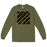 Army Green african floral seamless pattern Long Sleeve Tee - BundleAndBundleShop