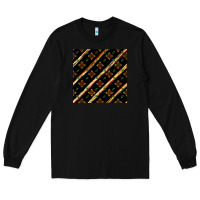 Black african floral seamless pattern Long Sleeve Tee - BundleAndBundleShop