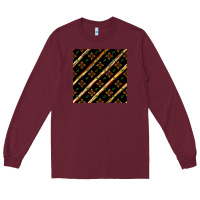Burgundy african floral seamless pattern Long Sleeve Tee - BundleAndBundleShop