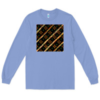 Colony Blue african floral seamless pattern Long Sleeve Tee - BundleAndBundleShop