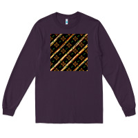 Plum african floral seamless pattern Long Sleeve Tee - BundleAndBundleShop