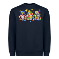 Navy autism gnomes Heavyweight Sweatshirt - LillyAllenDesigns