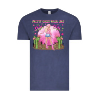 Vintage Denim pretty girls walk like this this Vintage Tee - NancyCooperArtShop