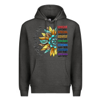 Charcoal Heather god says you are unique Premium Hoodie - CowGirlArtShop