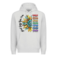 Dove Grey god says you are unique Premium Hoodie - CowGirlArtShop