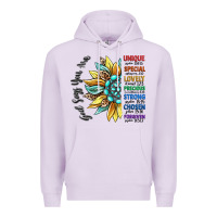 Lilac god says you are unique Premium Hoodie - CowGirlArtShop