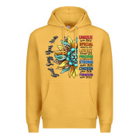Mustard god says you are unique Premium Hoodie - CowGirlArtShop