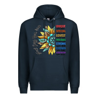 Navy god says you are unique Premium Hoodie - CowGirlArtShop