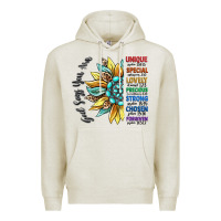 Oatmeal Heather god says you are unique Premium Hoodie - CowGirlArtShop
