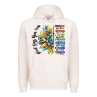 Pale Pink god says you are unique Premium Hoodie - CowGirlArtShop