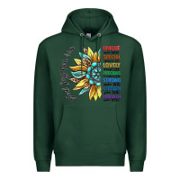 Sports Green god says you are unique Premium Hoodie - CowGirlArtShop