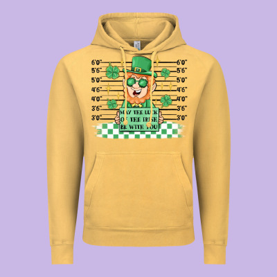May The Luck Of The Irish Be With You Vintage Hoodie Designed By Maliassmallbusiness