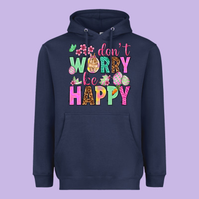 Don't Worry Be Happy Easter Day Heavyweight Hoodie Designed By Howdyjamesfarm