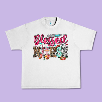 Blessed Nurse Urban Heavy Tee Designed By Nancycooperartshop
