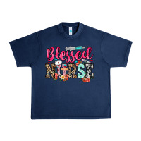 Navy blessed nurse Urban Heavy Tee - NancyCooperArtShop