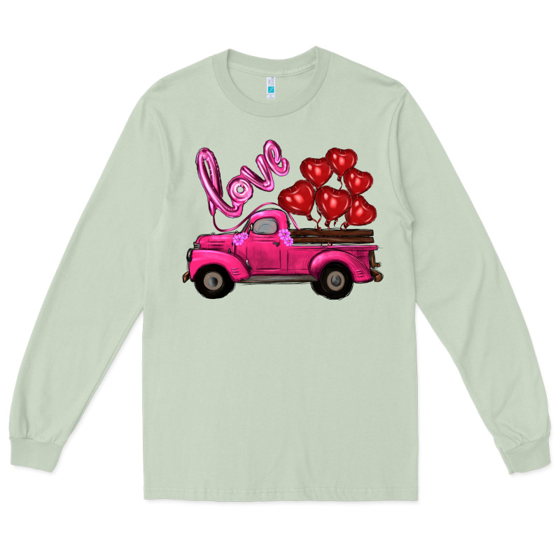 Valentines Day Turck With Balloons Long Sleeve Tee by RanaPortraitStore | Teevron