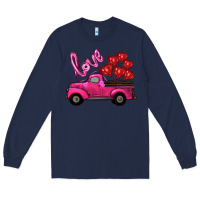 Navy valentines day turck with balloons Long Sleeve Tee - RanaPortraitStore