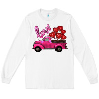 White valentines day turck with balloons Long Sleeve Tee - RanaPortraitStore